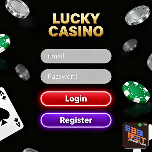 Jogador acessando conta de cassino móvel com fundo brasileiro festivo